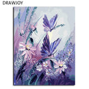 DRAWJOY Frameless Pictures Painting By Numbers Handpainted On Canvas DIY Oil Painting By Numbers 40*50cm Butterfly G406-no frame 40x50cm-G011-JadeMoghul Inc.