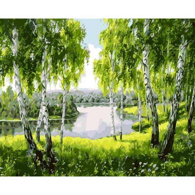 Drawjoy Painting By Numbers Oil Painting On Canvas  Paint By Number Drop Shipping Wall Art Pictures Home Decor Gift G311 AExp