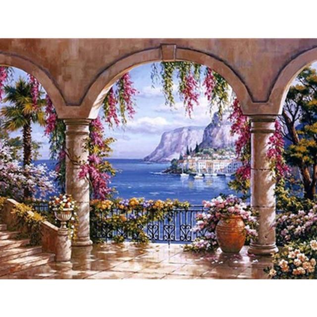 Drawjoy Painting By Numbers Oil Painting On Canvas  Paint By Number Drop Shipping Wall Art Pictures Home Decor Gift G311 AExp