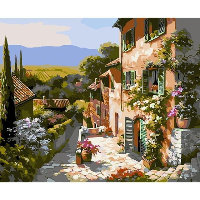 Drawjoy Painting By Numbers Oil Painting On Canvas  Paint By Number Drop Shipping Wall Art Pictures Home Decor Gift G311 AExp