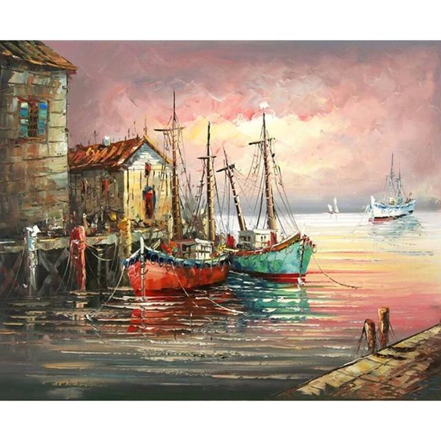 Drawjoy Painting By Numbers Oil Painting On Canvas  Paint By Number Drop Shipping Wall Art Pictures Home Decor Gift G311 AExp