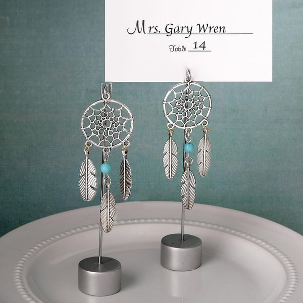 Dream catcher place card holder / Photo holder in southwest / American Indian design-Reception Stationery-JadeMoghul Inc.
