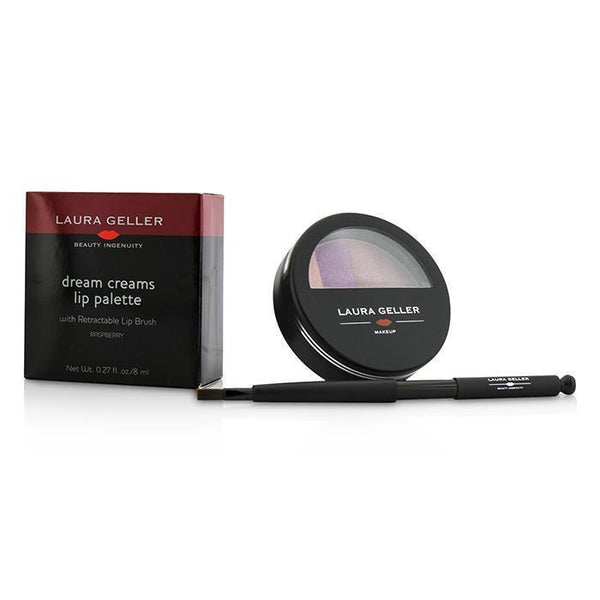 Dream Creams Lip Palette With Retractable Lip Brush - #Raspberry - 8ml-0.27oz-Make Up-JadeMoghul Inc.