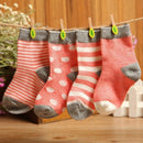 DreamShining Spring Baby Socks Set 4 pair Cotton Stripe Newborn Toddler Socks For 0-3 Years Old Christmas Gift Boy Girl Socks-A-6M-JadeMoghul Inc.