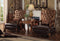 Dresden Chair With 1 Pillow, Golden Brown Velvet & Cherry Oak-Armchairs and Accent Chairs-Golden Brown-Velvet Fabric Aspen Wood Poplar Wood & Ply-JadeMoghul Inc.