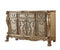 Dressers Bedroom Dresser - 20" X 66" X 38" Gold Patina Bone Wood Poly Resin Dresser/Server HomeRoots