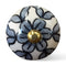 Dressers Dresser Knobs - 1.5" x 1.5" x 1.5" White, Blue and Black - Knobs 12-Pack HomeRoots