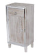 Dressers Dresser with Mirror - 22'.75" X 19" X 38" White Washed MDF, Wood, Mirrored Glass Cabinet with a Drawer and a Door HomeRoots