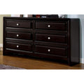 Dressers Sophisticated And Transitional Style Wooden Dresser, Espresso Brown Benzara