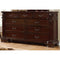 Dressers Splendidly Carved Wooden Dresser In Transitional Style, Brown Cherry Benzara