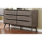 Dressers Splendiferously Modern Minimal Style Wooden Dresser, Gray Finish Benzara