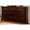 Dressers Striking Wooden Dresser In Transitional Style, Dark Cherry Brown Benzara
