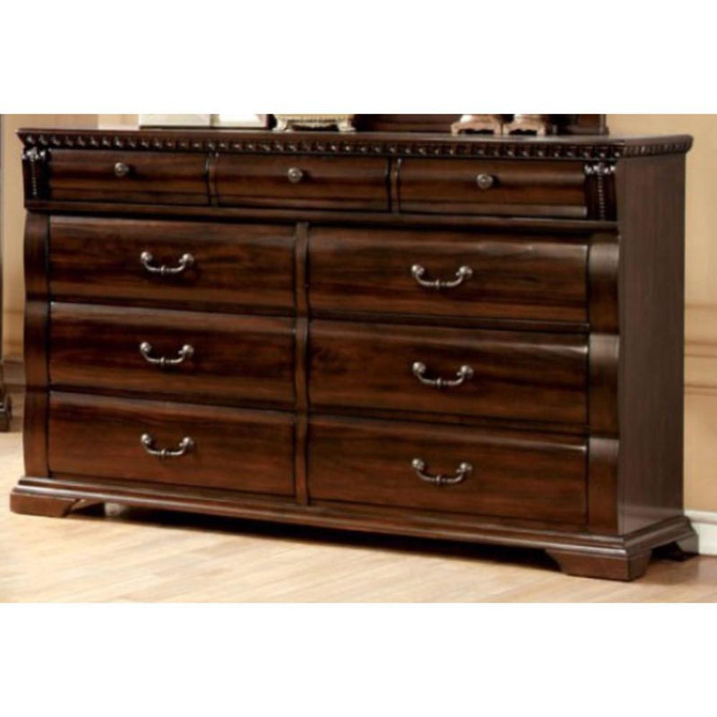Sumptuous Handy Wooden Dresser, Cherry Brown