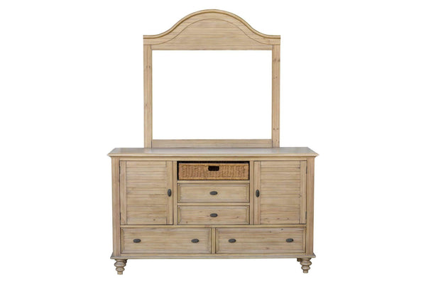 Dressers Tall Dresser - 64" x 20" x 38" Solid Wood, Dresser HomeRoots