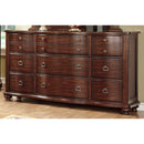 Traditional Elegant Style Dresser, Brown Cherry