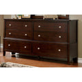 Transitional Style Dresser, Brown Cherry