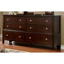 Transitional Style Dresser, Brown Cherry