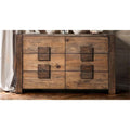 Transitional Style Poised Wooden Dresser, Rustic Natural Brown