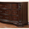 Ultra-Fine Designer Wooden Dresser, Dark Walnut Brown