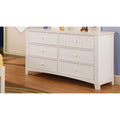 Dressers Voguish Wooden Youth Dresser, White Benzara