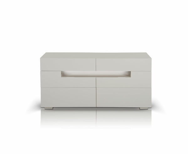 Dressers White Dresser - 28" White MDF Dresser HomeRoots