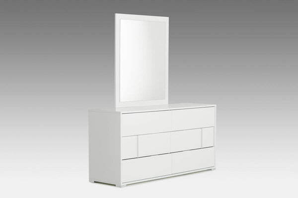 Dressers White Dresser - 30" White MDF Dresser HomeRoots