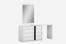 Dressers White Dresser - 48" X 18" X 33" White Double Dresser Extension HomeRoots