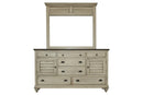Dressers White Dresser - 65" x 19" x 38" Two Tone, Solid Wood, Dresser HomeRoots