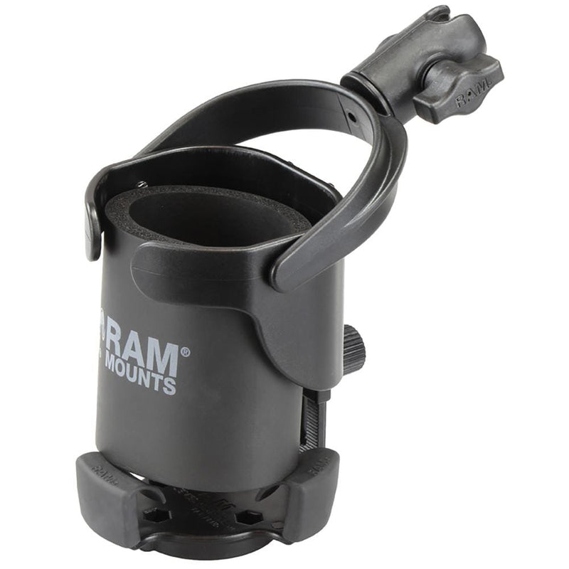 Drink Cup Mounts RAM Mount Level Cup XL w/Single Socket for B Size 1" Ball [RAP-B-417-200-1U] RAM Mounting Systems