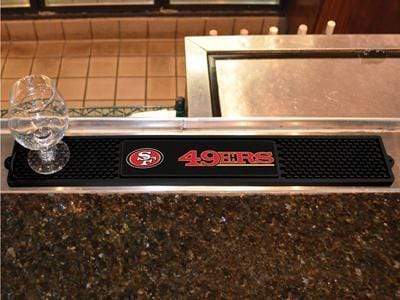 Drink Mat BBQ Grill Mat NFL San Francisco 49ers Drink Tailgate Mat 3.25"x24" FANMATS