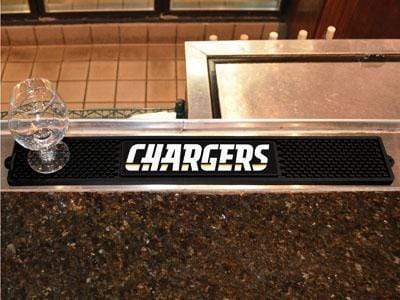 Drink Mat BBQ Mat NFL Los Angeles Chargers Drink Tailgate Mat 3.25"x24" FANMATS