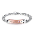 Drop Shipping Unique Gift for Lover "His Queen""Her King " Couple Bracelets Stainless Steel Bracelets For Women Men Jewelry-gold bracelet-JadeMoghul Inc.