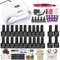 Dropshipping 30/20/10 Color Nail Gel Polish Set 120W Nail Lamp Manicure Set Acrylic Kit With High Quality 20W Nail Drill Machine AExp