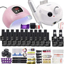 Dropshipping 30/20/10 Color Nail Gel Polish Set 120W Nail Lamp Manicure Set Acrylic Kit With High Quality 20W Nail Drill Machine AExp