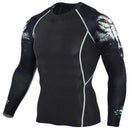 Dry Fit Full Sleeves Fitness Shirts-TC96-Asian Size S-JadeMoghul Inc.