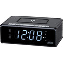 Dual Alarm Clock Radio with Qi(R) Charging-Clocks & Radios-JadeMoghul Inc.