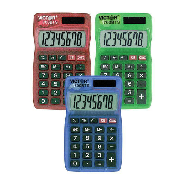 DUAL POWER POCKET CALCULATOR-Supplies-JadeMoghul Inc.