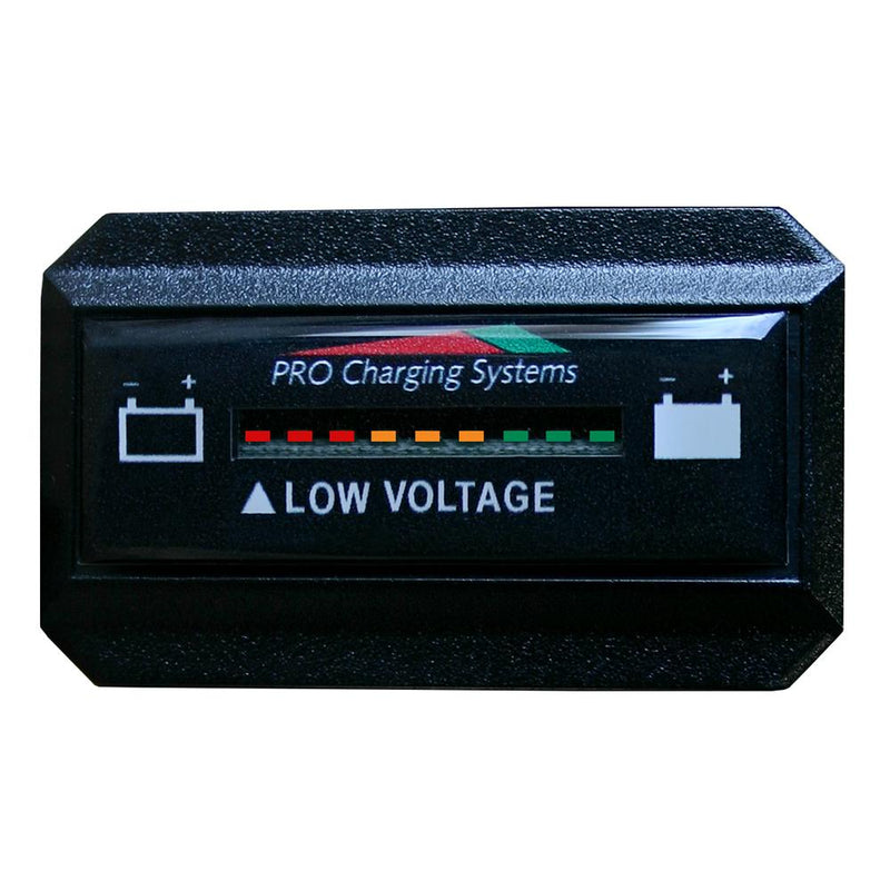 Dual Pro Battery Fuel Gauge - DeltaView Link Compatible - Rectangle - 48V System (4-12V Batteries, 8-6V Batteries, 6-8V Batteries) [BFGWOVR48V]-Meters-JadeMoghul Inc.