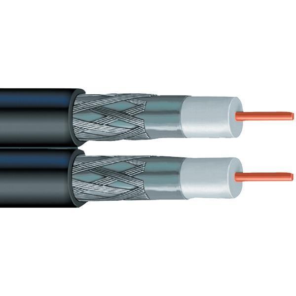 Dual RG6 Solid Copper Coaxial Cable, 500ft-Cables, Connectors & Accessories-JadeMoghul Inc.