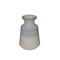 Dual Tone Ceramic Vase with Round Flared Opening, Blue and White-Vases-Blue and White-Ceramic-JadeMoghul Inc.