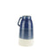 Dual Tone Decorative Ceramic Vase with Handle, Large, Blue and White-Vases-Blue and White-Ceramic-JadeMoghul Inc.
