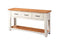 Dual Tone Wooden Console Table With Three Drawers, White and Brown-Console Tables-White, Brown-Pine-JadeMoghul Inc.