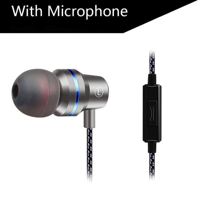 DUSZAKE In-Ear Headphones For Xiaomi Earphone For Phone Stereo Bass Headset Metal Wired Earphone HiFi Headphones Mic for Samsung JadeMoghul Inc. 