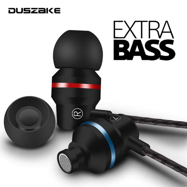 DUSZAKE In-Ear Headphones For Xiaomi Earphone For Phone Stereo Bass Headset Metal Wired Earphone HiFi Headphones Mic for Samsung JadeMoghul Inc. 