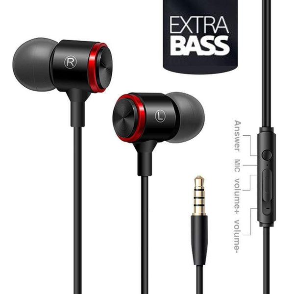 Duszake S320 Stereo Bass Headphone In-Ear 3.5MM Wired Earphones Metal HIFI Earpiece with MIC for Xiaomi Samsung Huawei Phones AExp