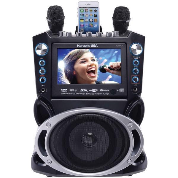 DVD/CD+G/MP3+G Bluetooth(R) Karaoke System with 7" TFT Color Screen-Karaoke Players-JadeMoghul Inc.