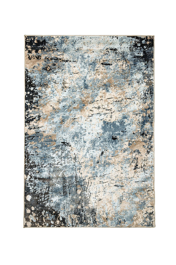 Earthy Area Rug In Polyester With Jute Mesh Backing, Small, Multicolor-Rugs-Multicolor-Polyester & Jute Mesh-JadeMoghul Inc.