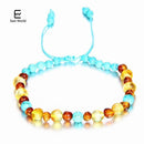 EAST WORLD Baby Adult Amber Bracelet Anklet Best Natural Jewelry Gifts for Women Ladies Girls Handmade Multi Color Strand Bijoux-design 7-adult 16cm with 9cm-JadeMoghul Inc.