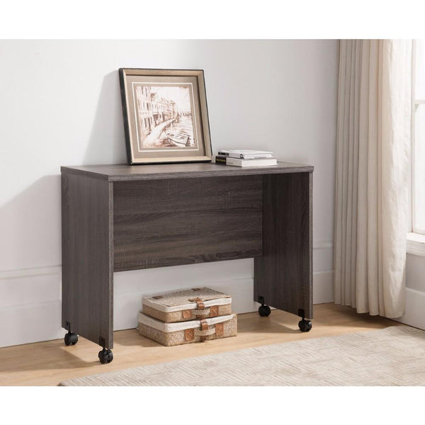 Easy Mobility Stylish Return Table, Brown-Console Tables-Brown-Wood-JadeMoghul Inc.