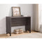 Easy Mobility Stylish Return Table, Brown-Console Tables-Brown-Wood-JadeMoghul Inc.